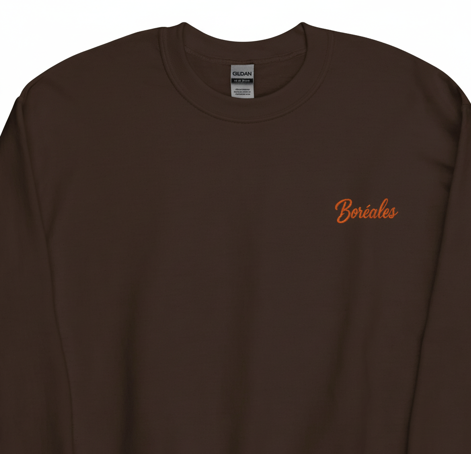 Sweat-shirt Coton Unisexe – Broderie Boréales