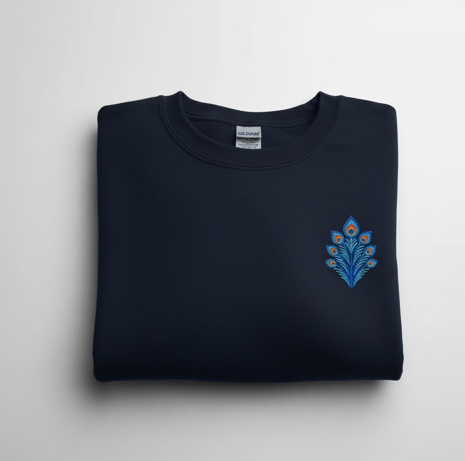 Sweat enfant - Broderie Paon