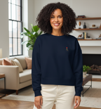 Sweat-shirt femme Coton Biologique - Broderie Edition Coeur