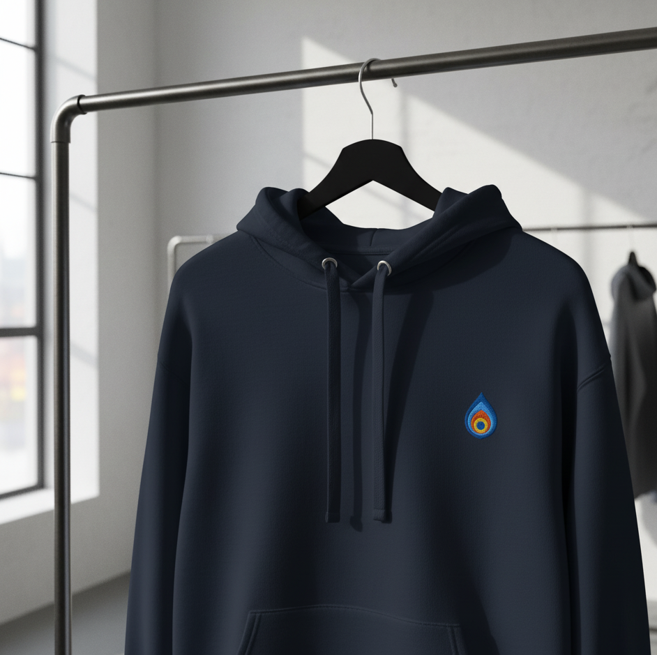 Hoodie à capuche unisexe – Broderie Edition Oeil de Plume - KLYKSTORE