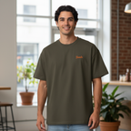 Oversized boxy T-shirt - Boreal Embroidery